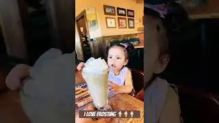 I love me some frosting 🍦           #shortsusa #ytshorts  #cutebabyfunny #indianbaby