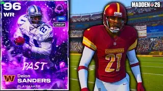 Ресивер Деон Сандерс просто сходит с ума от тематической команды Commanders в Madden 26!