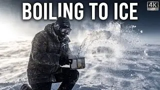 Boiling Water Turns to Ice in Mid-Air (Arctic Survival Film) | 4K