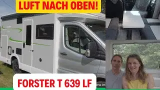 Forster T639 LF: Nur 2,15m breit, kompakt, super Raumgefühl, mit Schwächen! Wir suchen ein Wohnmobil