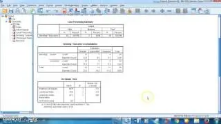 SPSS تحليل إحصائي اختبار كاي تربيع للاستقلالية