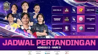 🔴LIVE | MDL ID S12 | Regular Season | Minggu 2 Hari 3