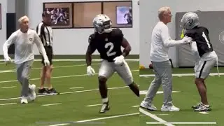 PETE CARROLL COACHES UP ASHTON JEANTY, TRE TUCKER & BACHMAN ON KICK RETURNS FOR RAIDERS 