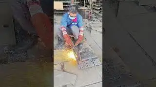 Ms plate cutting #cutting #steel #skills