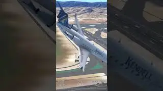 CRJ 200 crashes into a runway#aviation #airplanecrash #crash