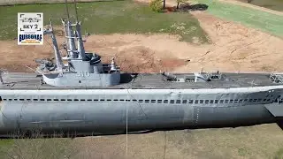 2 News drone footage over USS Batfish