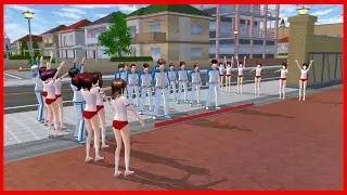 Marathon Race Between 1-1 and 2-1 Classes || SAKURA School Simulator