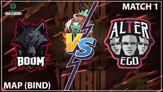 ALTER EGO VS BOOM ESPORTS &bull; MATCH 1 (BIND) &bull; FINAL QUALIFIER VALORANT CHALLENGERS INDONESIA STAGE 1