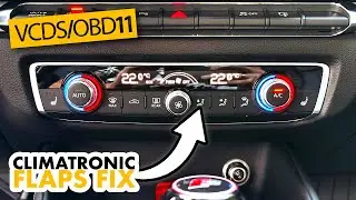 Audi A3 8V fix air flaps with calibration (Climatronic basic settings)