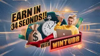 How to Earn Money in Just 34 Seconds with Wintub!💰| Easy YouTube Earnings for 15-30 Age Group