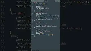 3D Spinner Animation | HTML & CSS