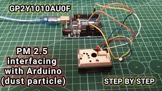 Учебное пособие по взаимодействию датчика качества воздуха/пыли PM2.5 и Arduino с GP2y1010 || PM1...