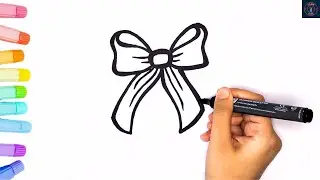 How To Draw a Bow | Easy Step By Step Tutorial