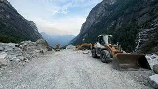 Val Bavona: der Schuttkegel am 1. August 2024