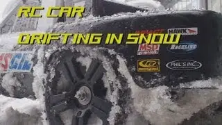 RC Car Snow Drifting - Traxxas Slash Brushless VXL driften im Schnee - Darconizer RC