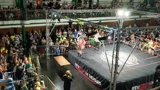 Will Ospreay/Ricky Knight Jr Table Spot @ Rev Pro 10 Year Anniversary