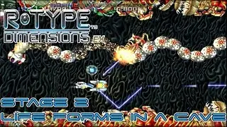 R-Type Dimensions EX Stage 2 Life Forms in a cave Infinite Mode Gameplay Walkthrough
