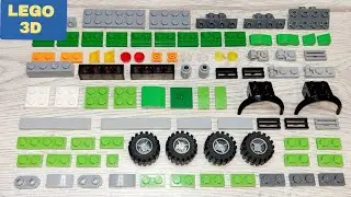 I make a LEGO truck, helicopter, jeep 