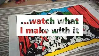 Watch me upcycle a vintage Tea Towel