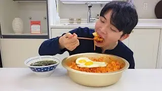 무생채 비빔밥 먹다가 김장김치 생각나서 꺼냈어요!! 🥬