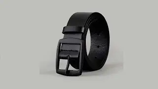 New luxury men's faux leather belt with a metal buckle from AliExpress. 3.04! Unboxing.