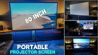 Brilliant Affordable Portable Fibreglass Projector Screen is Great Value
