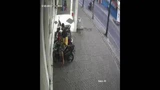 Pelaku Curanmor Tertangkap CCTV di Bringkang