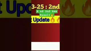 B.ed 2nd sem result #wbuttepa #bsaeu