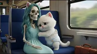 🚂😭 When the Train Crashed… A Mother Cat’s Final Act Saved Her Kitten 🐾❤️ | AI Cat Story