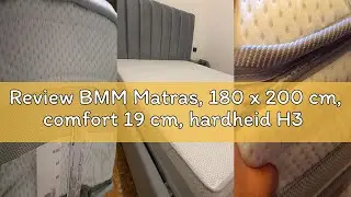 Review BMM Matras, 180 x 200 cm, comfort 19 cm, hardheid H3 stevig, Oeko-Tex gecertificeerd, ergonom