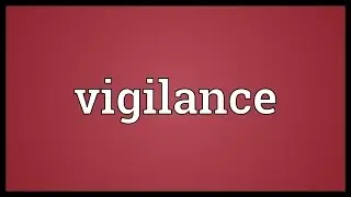 Vigilance Meaning
