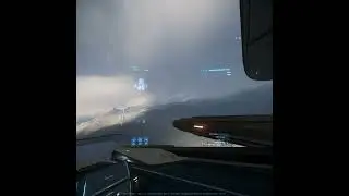 Star Citizen VR New Babbage - circling under the clouds.