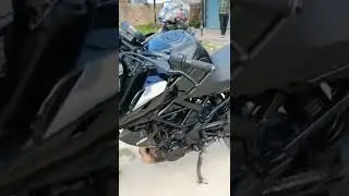KTM Duke 250 modified full body wrap shine black and xt kit