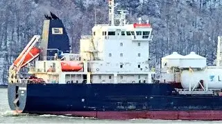 🛳️ROSSI A DESGAGNES Chemical Tanker Traveling on the Hudson River in NYC🛳️