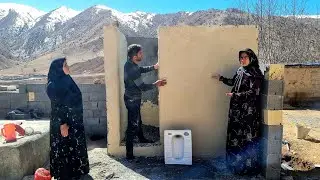 A day to build a house and live in the village🏡