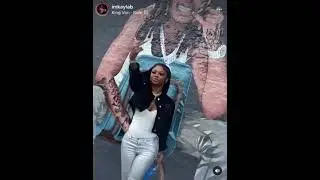 King Von Sister Kayla B Visits His Mural on O Block #kingvon