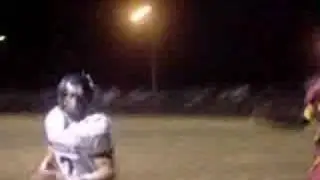 Morgan Dives For the Pylon