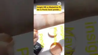 Viral Insight HD vs Maybelline fit me vs Ponds loose powder😍  #makeup #shorts #fashion #skincare