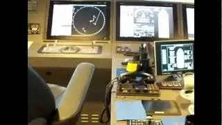 The Bridge on one of the New PX121 Ulstein X-Bow Type Ships.wmv