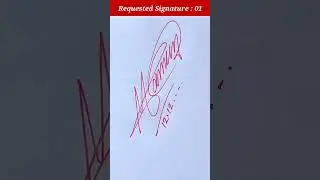 Requested Signature ✍️ #shorts