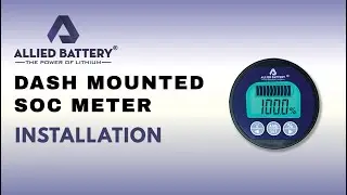Installing Allied Battery Dash Mount SOC with a 48V 105AH Commercial Lithium Battery.