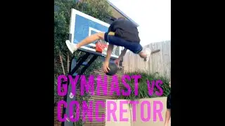 Gymnast vs Concretor TRICKSHOT video