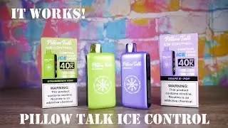 World's First ICE Control Vape! Pillow Talk Ice Control 40,000 Puff Review!