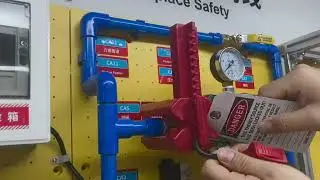 Lockout & Tagout Practice with Valve Lockout BAN-F01