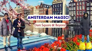 Amsterdam Travel Vlog 🇳🇱 | Dam Square, Trams, Wooden Shoes, Bikes & Canals Tour