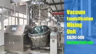 Vacuum Emulsification Mixing Unit factory trail run