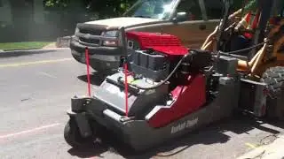 Asphalt Zipper AZ200 on Skidsteer