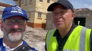 PAHO Ian Stein and MOH Dr Christopher Tufton visit Black River Hospital after hurricane Melissa