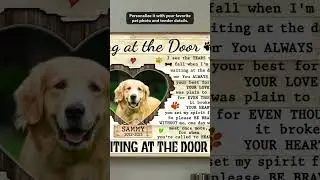 Custom Photo I'll Be Waiting At The Door - Memorial Personalized Horizontal Poster - PS-HA0548