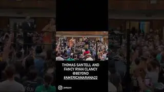 Thomas Santell and Fancy Ryan Clancy entering the ring @BeyondWrestling #Americanarana22